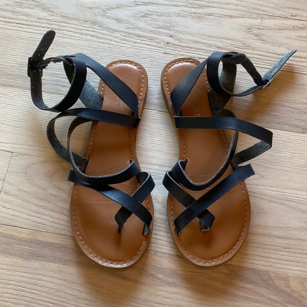 Navy sandals